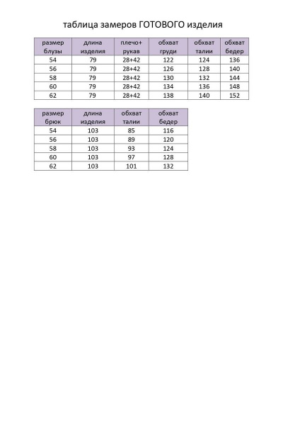 Блуза, брюки Элль-стиль 2155/1 - фото 3
