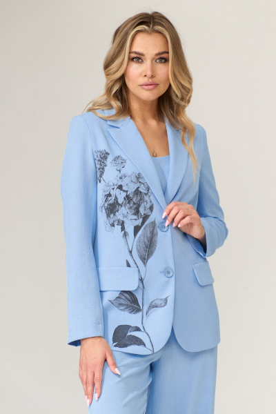 Брюки, жакет, топ Gizart 5204 гол - фото 5