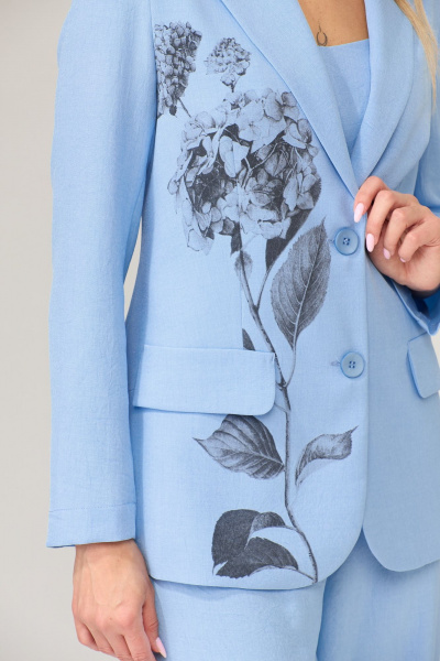 Брюки, жакет, топ Gizart 5204 гол - фото 4