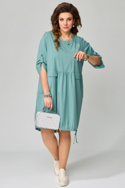 Платье Fita 1091 зеленый - фото 4