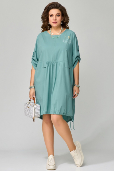 Платье Fita 1091 зеленый - фото 2