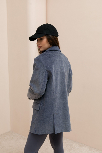 Пиджак Cherire 117252/5 серо-голубой - фото 6