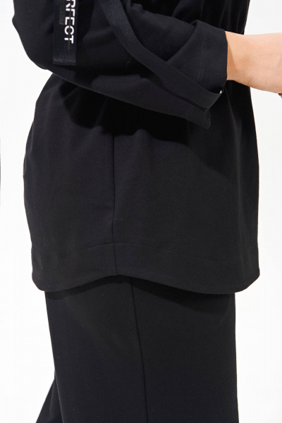 Костюм из трикотажа полуприлегающего силуэта, демисезонный IVA 1574 черный - фото 4