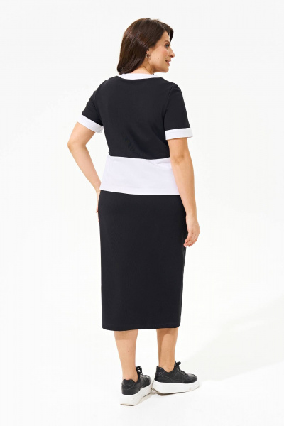 Трикотажный костюм майка с юбкой с разрезом IVA 1554 - фото 6
