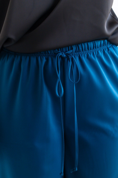 Демисезонный костюм из вискозы: брюки и жакет Ollsy 05136 морская волна - фото 20