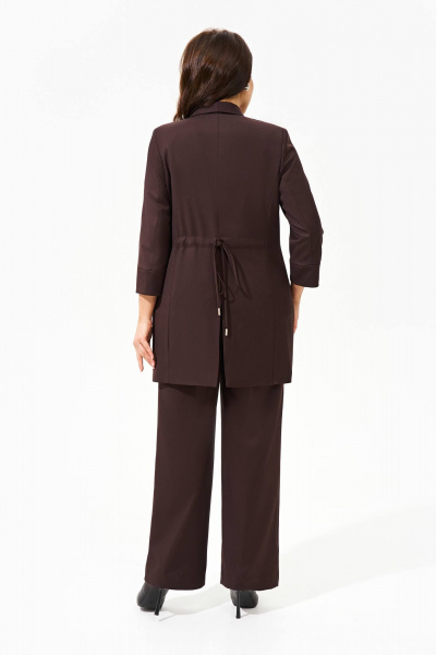 Брюки, жакет IVA 1457 шоколадный - фото 9