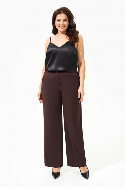 Брюки, жакет IVA 1457 шоколадный - фото 7