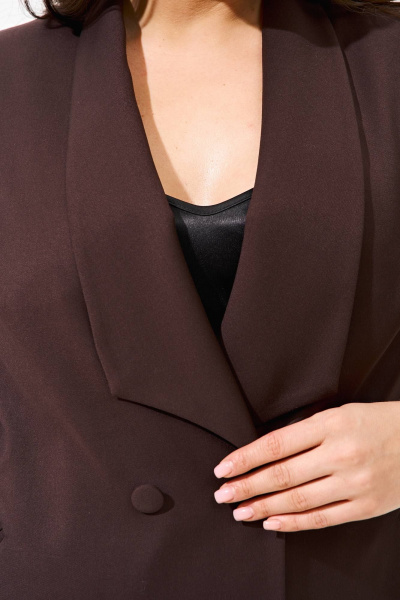 Брюки, жакет IVA 1457 шоколадный - фото 3