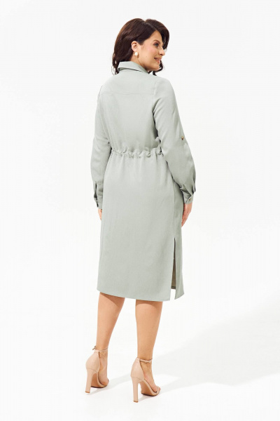 Платье IVA 1377 хаки - фото 7