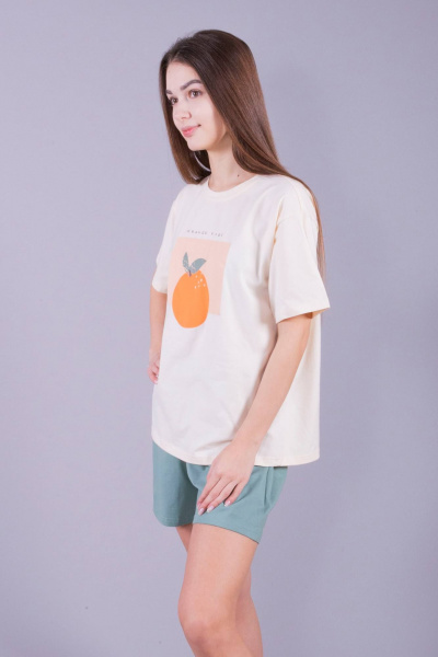 Майка, шорты 8 Марта 3С660Д40-158,164 бежевый - фото 1