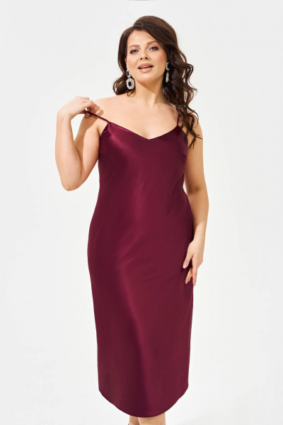 Платье IVA 1587 винный - фото 2