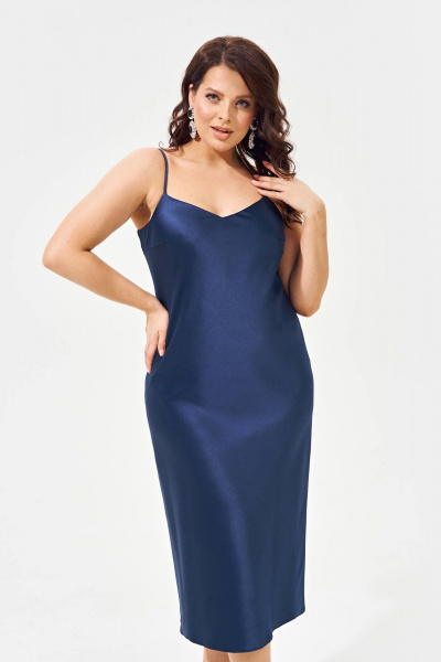 Платье IVA 1587 синий - фото 1
