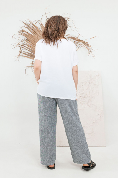 Брюки, футболка OVERYOU М103 черно-белый - фото 14