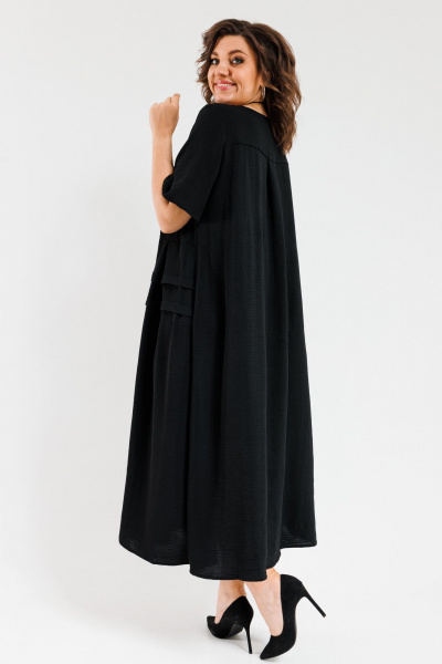 Платье OVERYOU М107-3 черный - фото 2