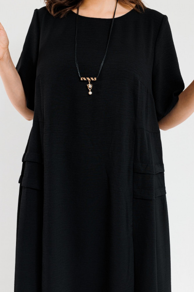 Платье OVERYOU М107-3 черный - фото 11