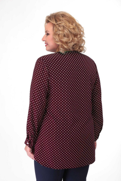 Блуза Орхидея 1026 бордо - фото 3