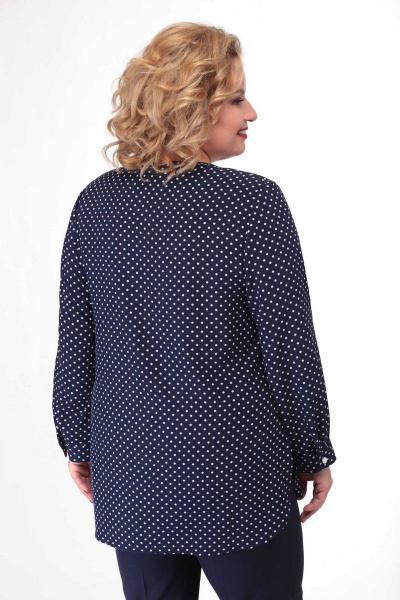 Блуза Орхидея 1026 синий - фото 3