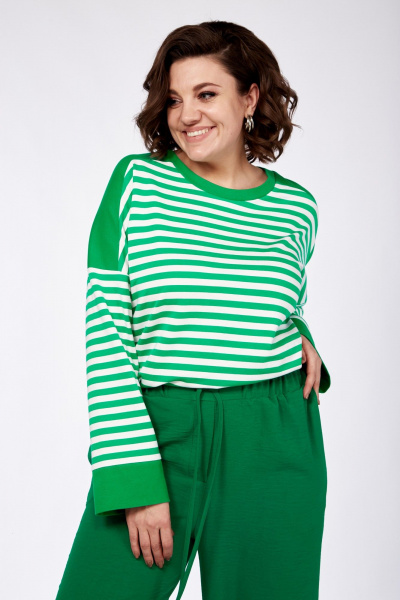 Демисезонный женский лонгслив из плотного трикотажа AVA fashion М-035 - фото 10