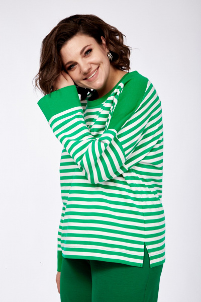 Демисезонный женский лонгслив из плотного трикотажа AVA fashion М-035 - фото 9