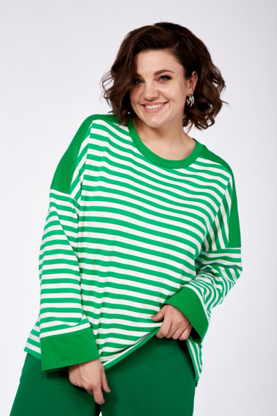 Демисезонный женский лонгслив из плотного трикотажа AVA fashion М-035 - фото 7