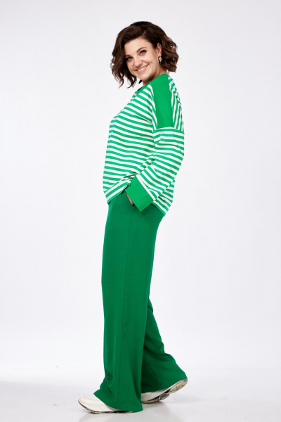 Демисезонные брюки прямого кроя с эластичным поясом AVA fashion М-037 - фото 11