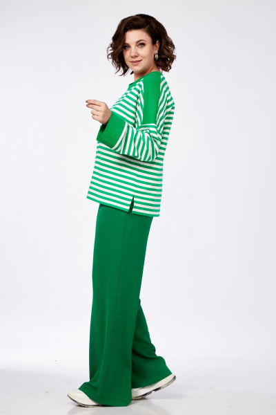 Демисезонные брюки прямого кроя с эластичным поясом AVA fashion М-037 - фото 10