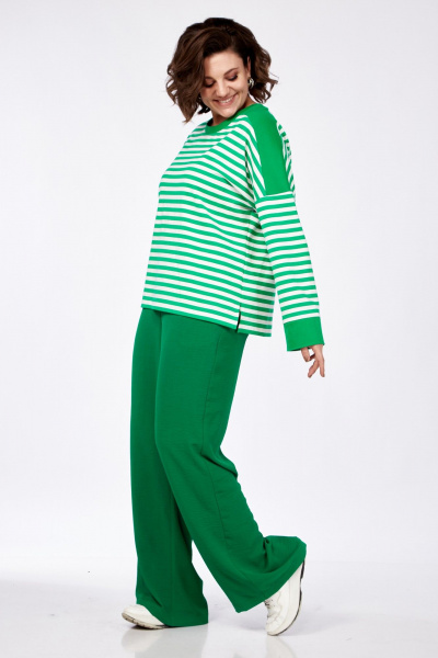 Демисезонные брюки прямого кроя с эластичным поясом AVA fashion М-037 - фото 9