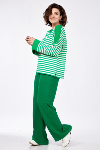 Демисезонные брюки прямого кроя с эластичным поясом AVA fashion М-037 - фото 8