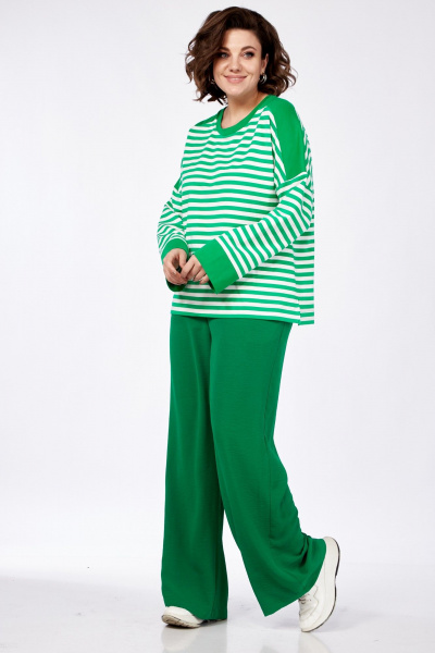 Демисезонные брюки прямого кроя с эластичным поясом AVA fashion М-037 - фото 4