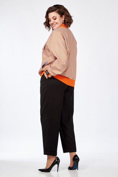 Демисезонный бомбер свободного кроя с карманами AVA fashion М-041 - фото 8