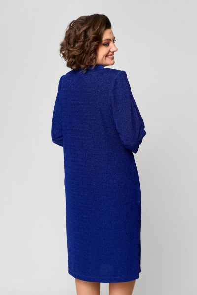 Платье в стиле Нарядное из хлопка с возможностью завязки Solomeya Lux 970 электрик - фото 4