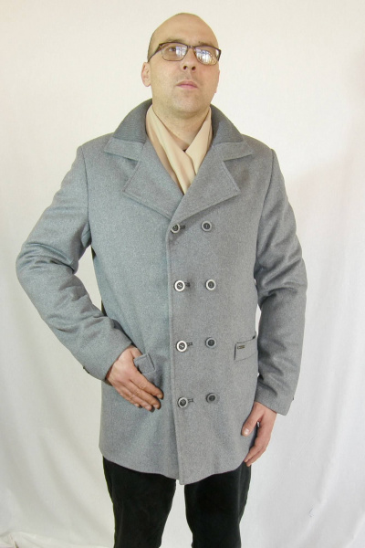 Полупальто мужское двубортное с утеплителем и логотипом DOMINION 1917D 9С141 182 - фото 1