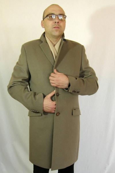 Пальто мужское однобортное с шлицами и утеплителем DOMINION 1870D 8С26 188 - фото 1