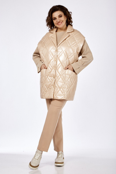 Жилет Элль-стиль 2282 пудровый - фото 4