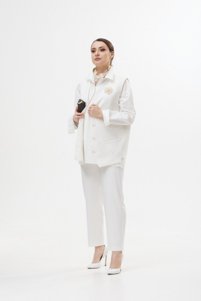 Жилет Colibri А327 белый - фото 9