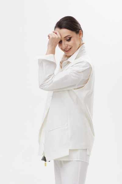 Жилет Colibri А327 белый - фото 4