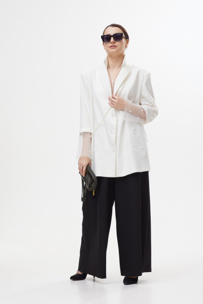 Жакет Colibri А338 белый - фото 4