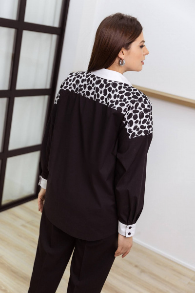 Блуза Daloria 6202 черный-белый - фото 7
