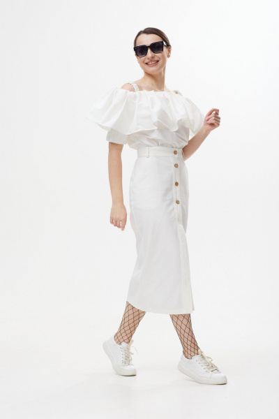Юбка Colibri А328 белый - фото 2