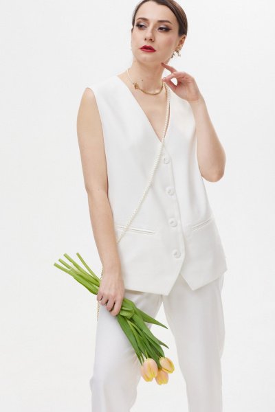 Жилет Colibri А327 белый - фото 1