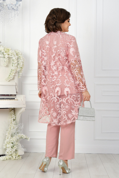 Блуза, брюки, кардиган Ninele 5908 розовый - фото 7