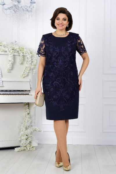 Платье Ninele 5909 синий - фото 6