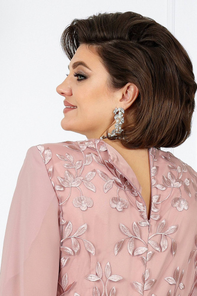 Платье Ninele 7289 пудра - фото 7