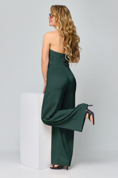 Комбинезон из текстиля в стиле кэжуал с двубортом и широкими штанами ALEZA 1197.3 - фото 3