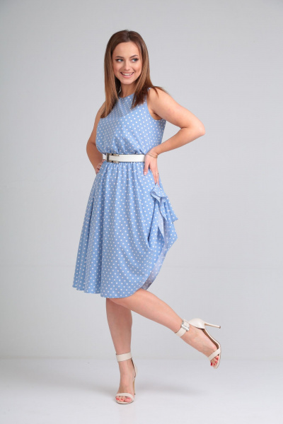 Платье Lady Line 544 голубой - фото 9
