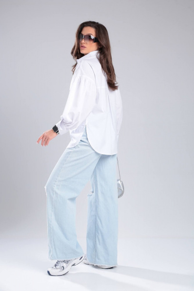 Рубашка DOGGI 0170 белый - фото 5