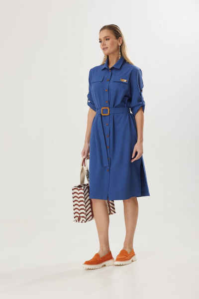 Платье Твой имидж 1790 синий - фото 11