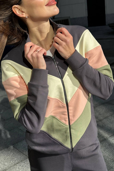 Костюм 2-ка из трикотажа в спортивном стиле GO F3025/30-03 - фото 6