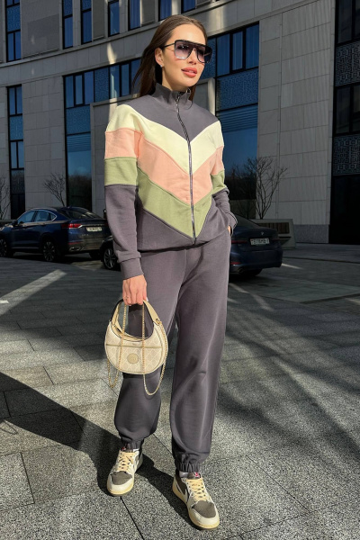 Костюм 2-ка из трикотажа в спортивном стиле GO F3025/30-03 - фото 5