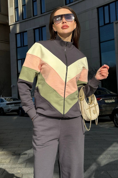 Костюм 2-ка из трикотажа в спортивном стиле GO F3025/30-03 - фото 3